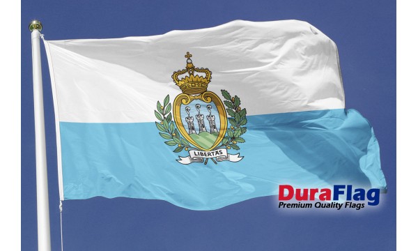 DuraFlag® San Marino Crest Premium Quality Flag